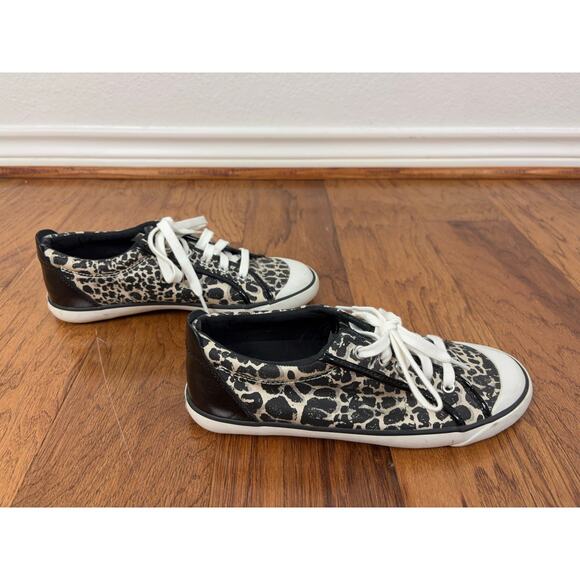 B18 Coach Barrett Cheetah Sneakers Womens 8.5 Y2K Streetwear Animal Print Urban - Picture 5 of 9